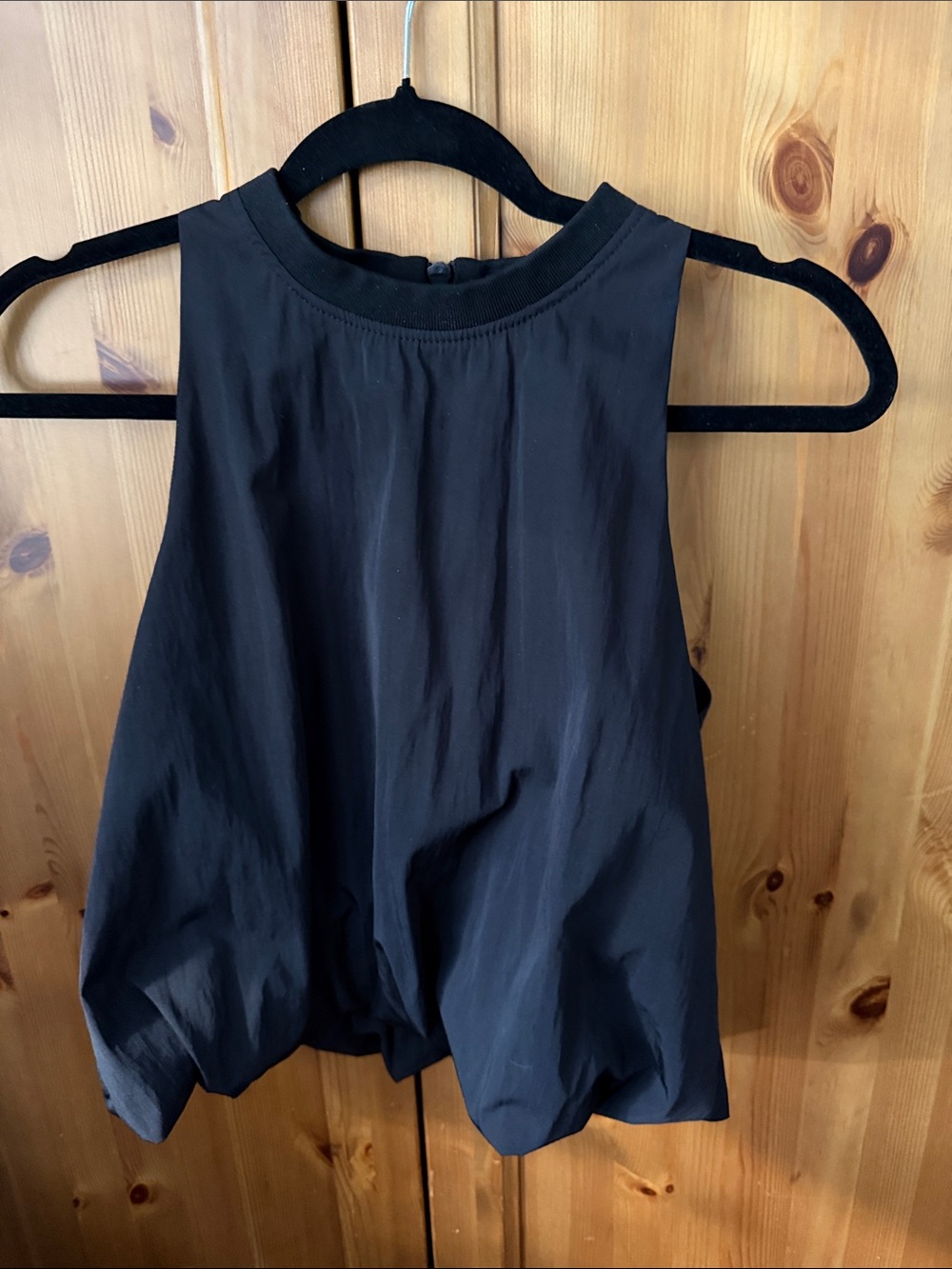 Zara Sporty Nylon Halter Crop Top